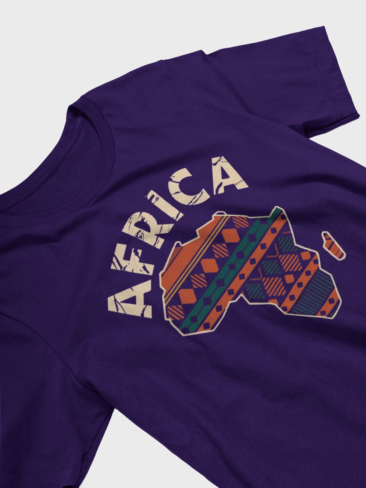 Africa Map African Print Pattern Pan Africa Supersoft T-shirt product image (26)