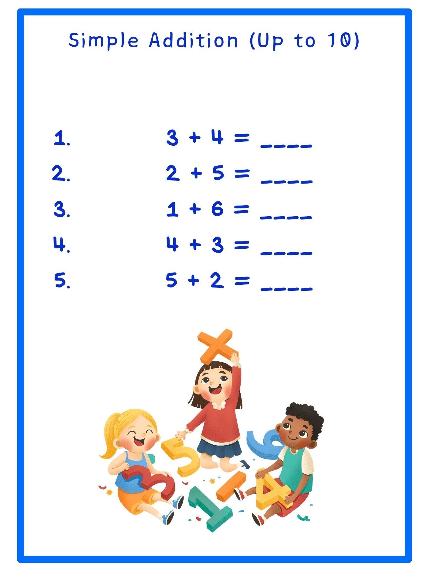 Printable Math Workbook Part 1 product image (3)