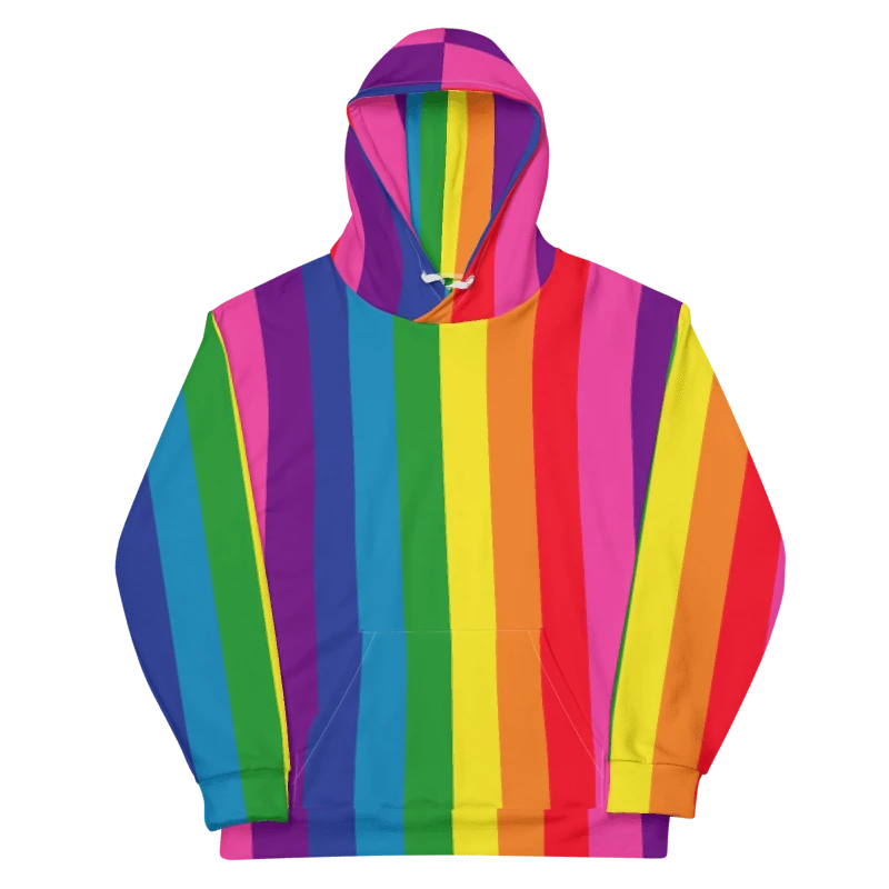 1978 Rainbow Pride Flag = 8-Color - All-Over Print Hoodie product image (1)
