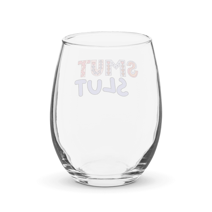 Floral Smut Slut Stemless Wine Glass product image (2)