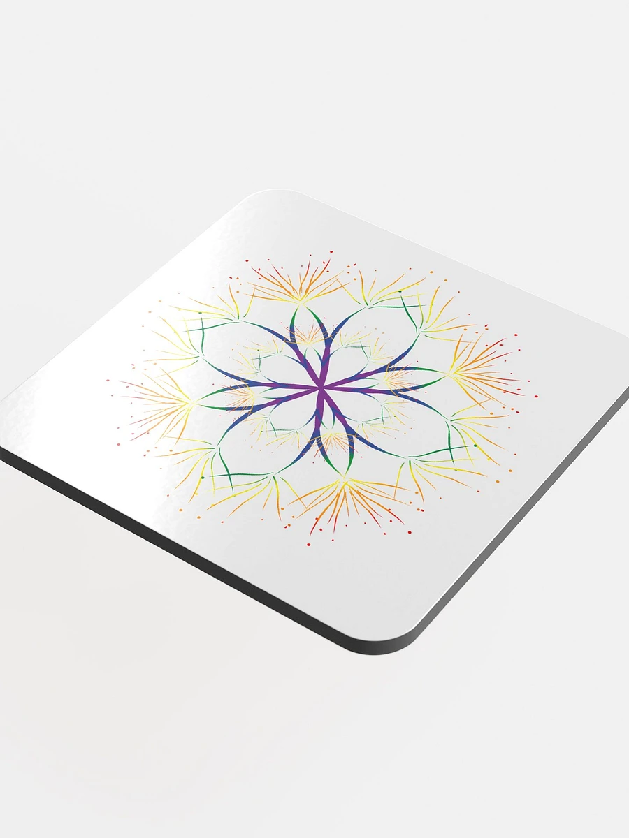 Delicate Rainbow Abstract Coaster product image (4)