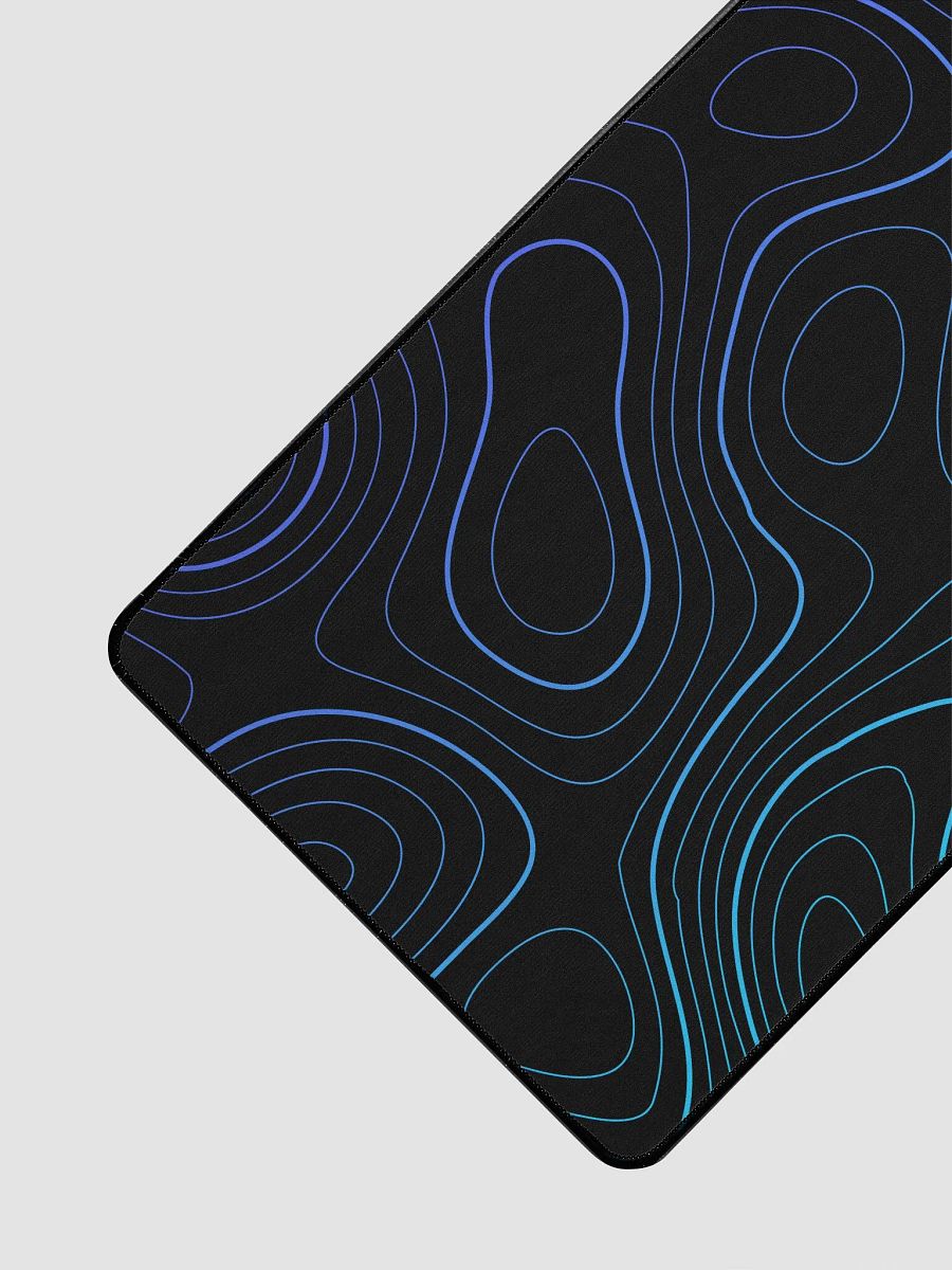 Ocean Surge: Topo Lines with Gradient Pop Desk Mouse Mat product image (3)