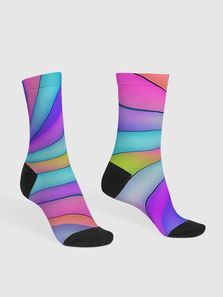 Rainbow crew socks product image (3)