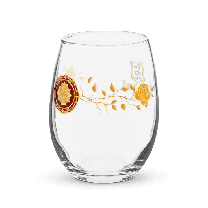 The Golden Rose Wine Glass product image (1)