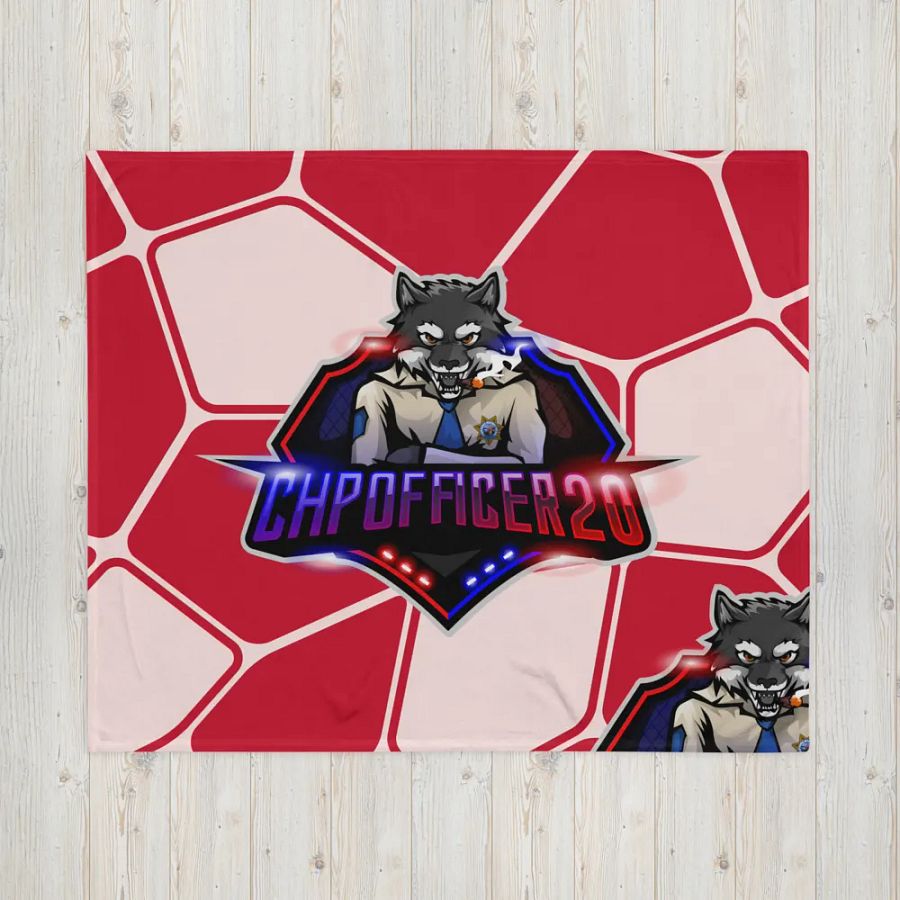 CHP Officer 20 Emblem Throw Blanket product image (16)