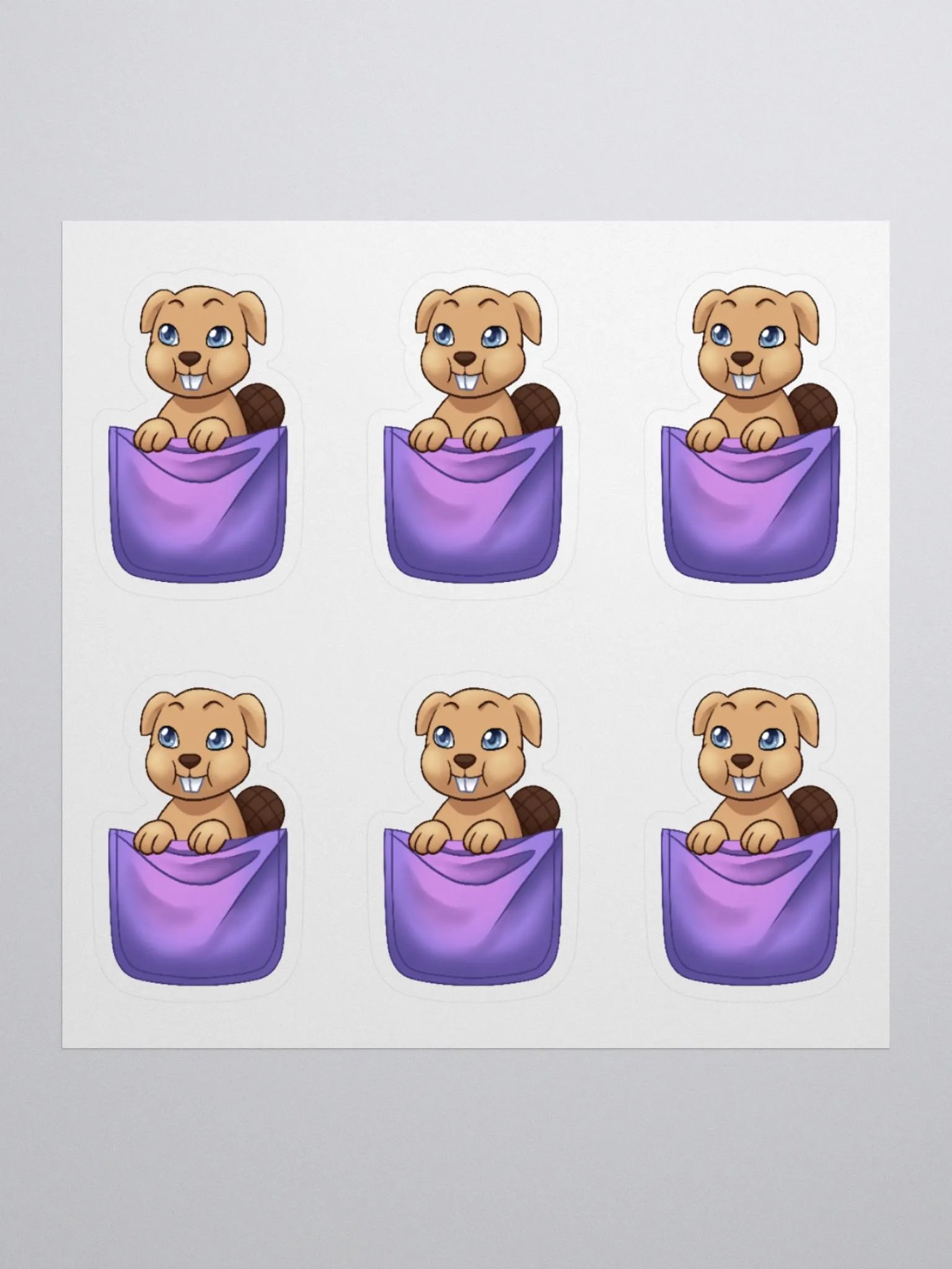 Pocket Beaver Stickers product image (1)