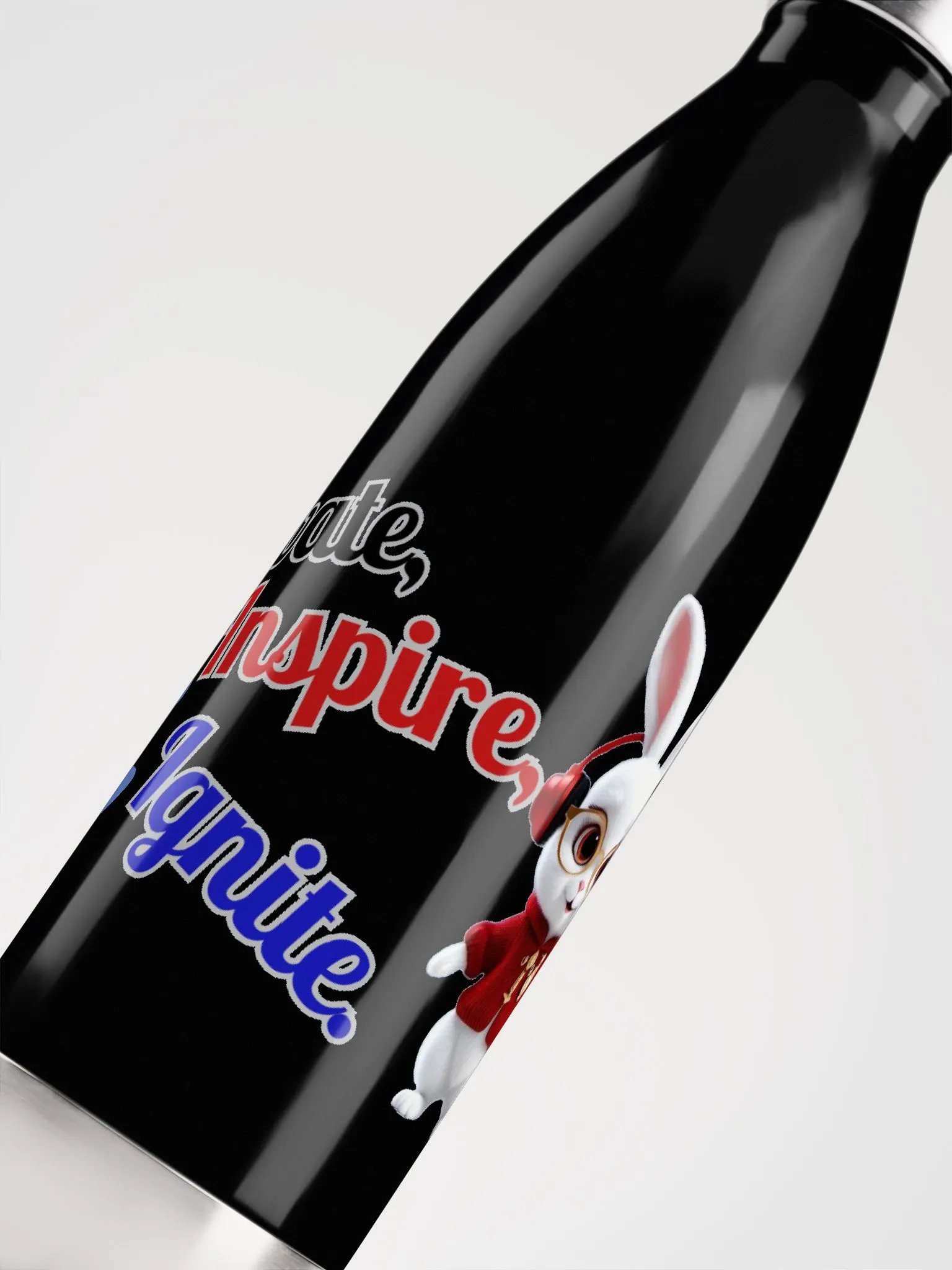 Innovate, inspire, Ignite. Illustration design -Stainless Steel Water Bottle product image (5)