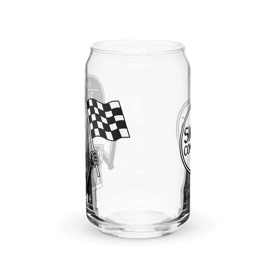 16oz Sickos Racecar Driver Can-Shaped Glass (with Optional Lid/Straw) product image (3)