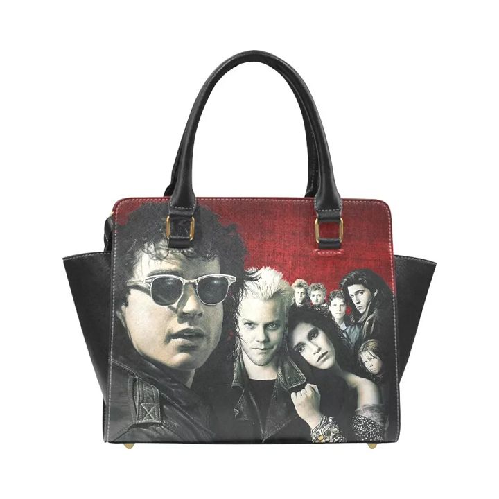 Lost Boys Goth Women's Studded Rivet Leather Bag Purse Handbag Horror product image (2)