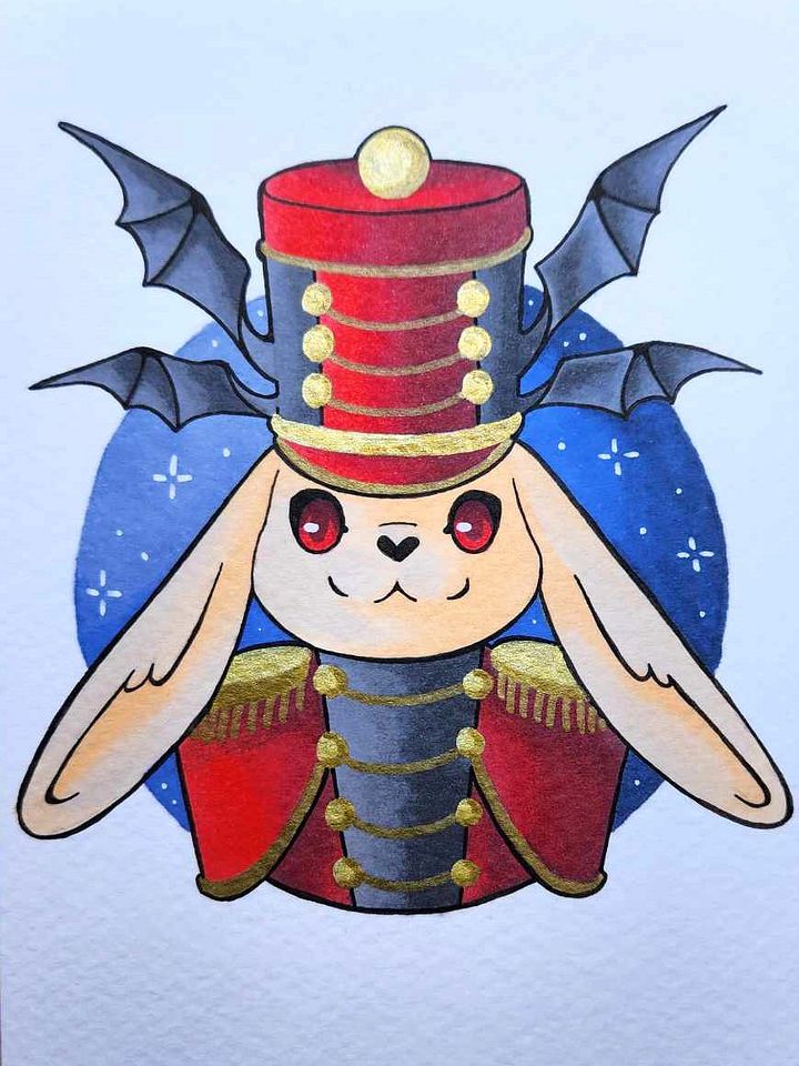 Dessin original Noël Lapin product image (1)