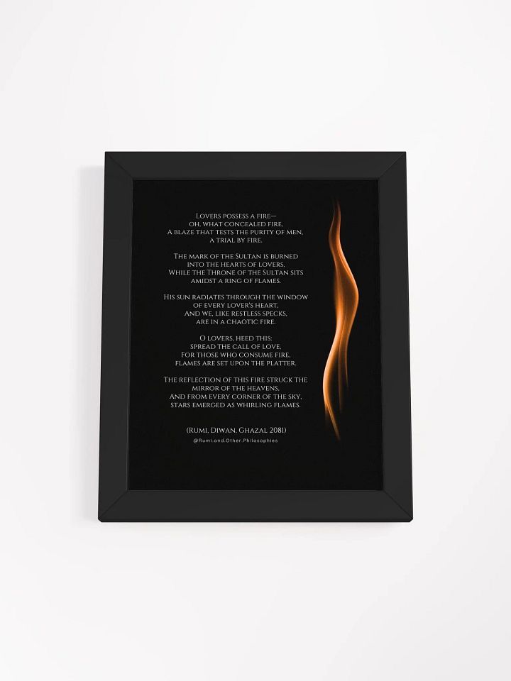 Framed Rumi Poem Print product image (1)