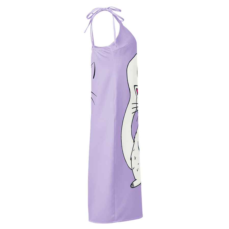 Cat (art by Dina R.) acrylic painting picture - Slip Dress product image (4)