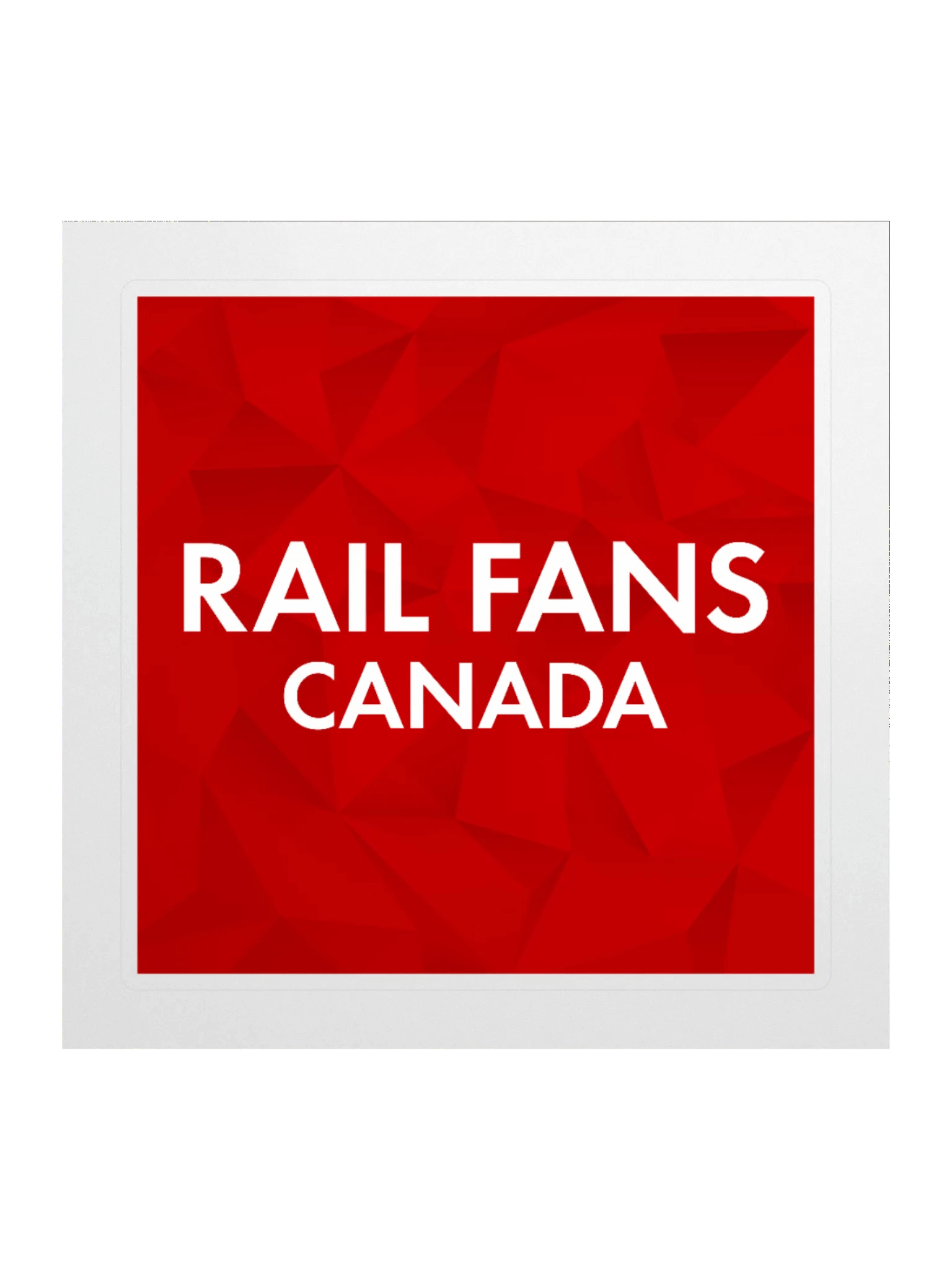 The Rail Fans Canada Geometric Sticker product image (2)
