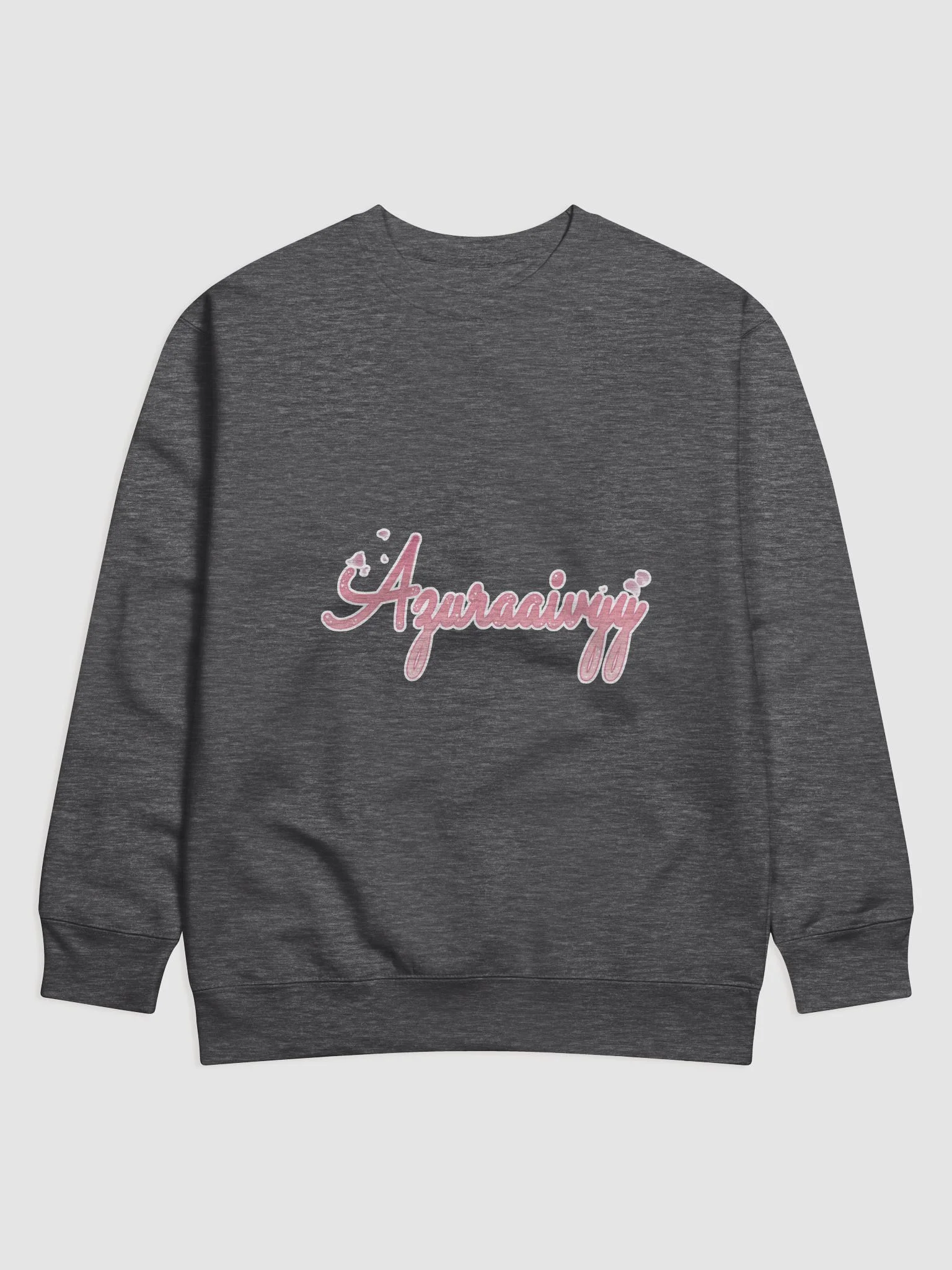 Azuraairy Pink Cursive Sweatshirt product image (1)