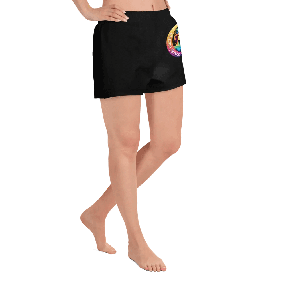 Celestial Crescent Moon Athletic Short Shorts product image (4)