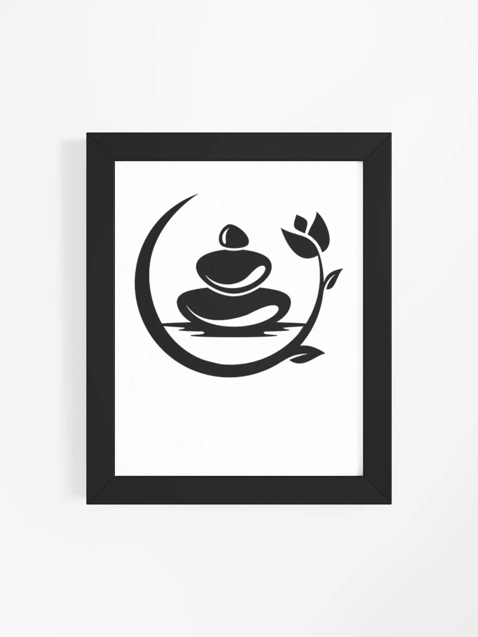 Tranquil Zen Stone Cairn Framed Poster product image (107)