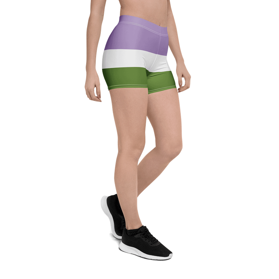 Genderqueer Pride Flag Bike Shorts product image (6)