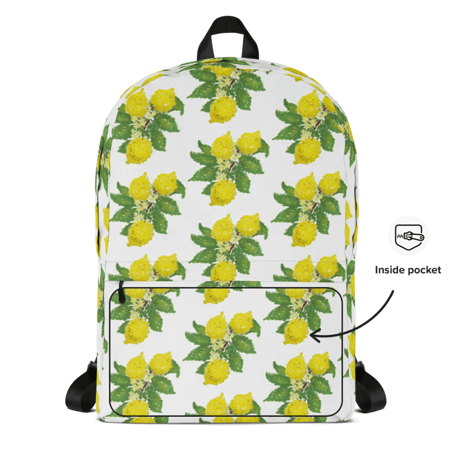 Lemon Love All-Over Backpack product image (4)