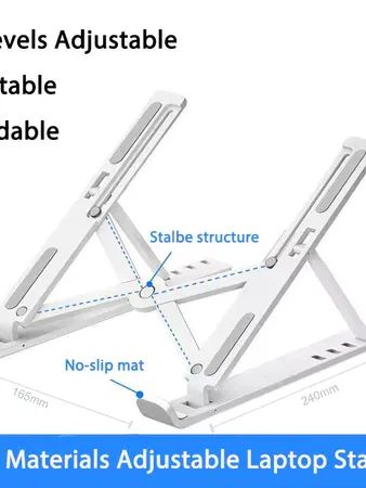 Giá đỡ máy tính xách tay Giá đỡ máy tính xách tay inch Phụ kiện máy tính bảng đa năng Giá đỡ máy tính xách tay có thể gập lại Đế nâng product image (2)