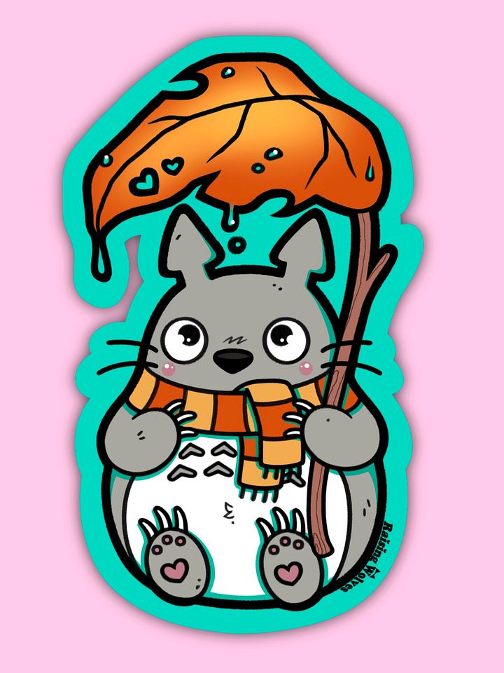 Fall Totoro Sticker product image (1)