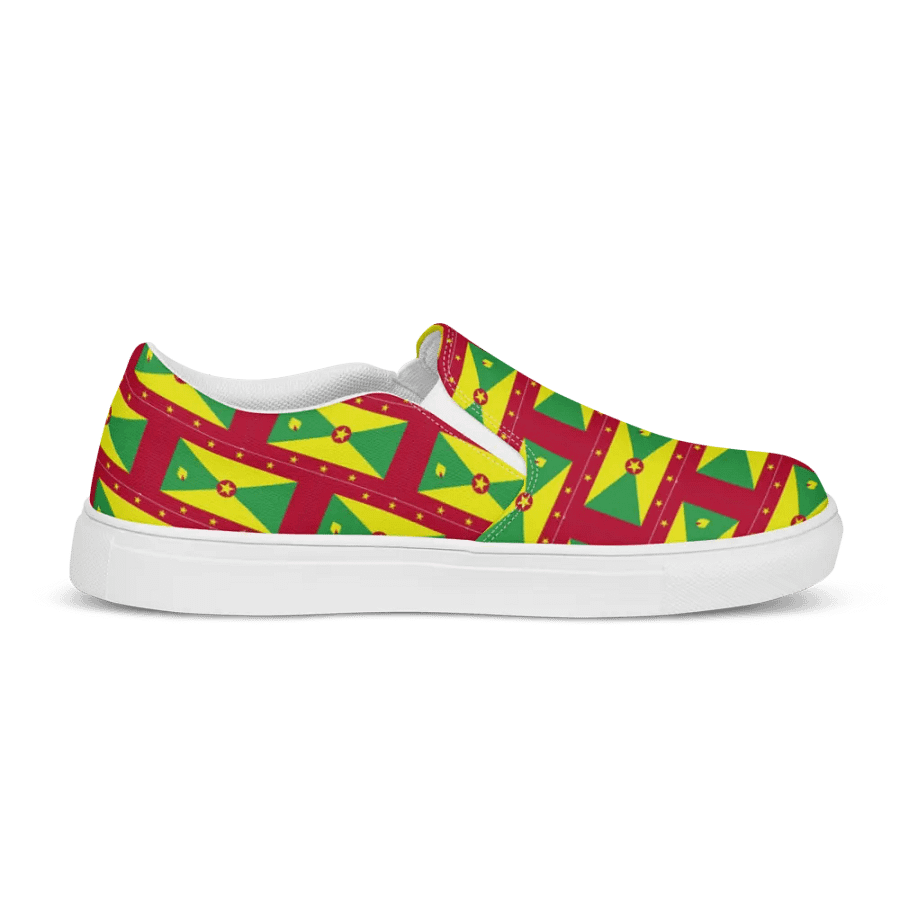 Grenada Flag Men's Slip-On Shoes product image (11)