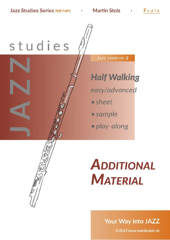 Half Walking - Flute (Exercise 2 Jazz Studies) product image (1)