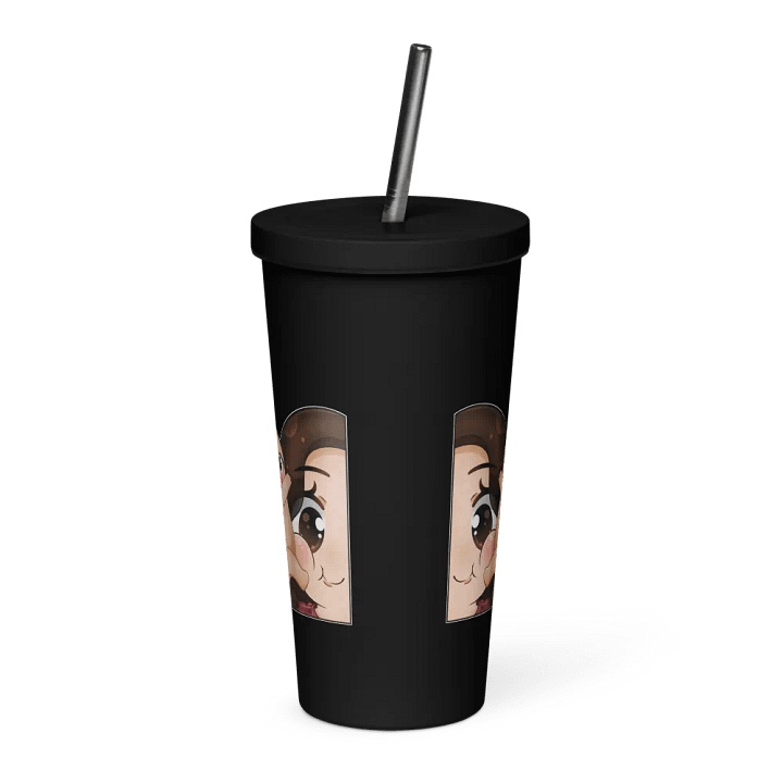 Hugs face Emote Insulated Tumbler with a Straw product image (2)