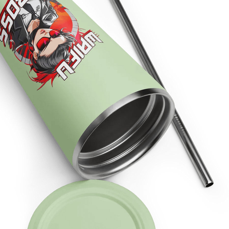 Waifu Boss 20 oz Tumbler Cup - Mint - Insulated Tumbler with a Straw v1 product image (9)