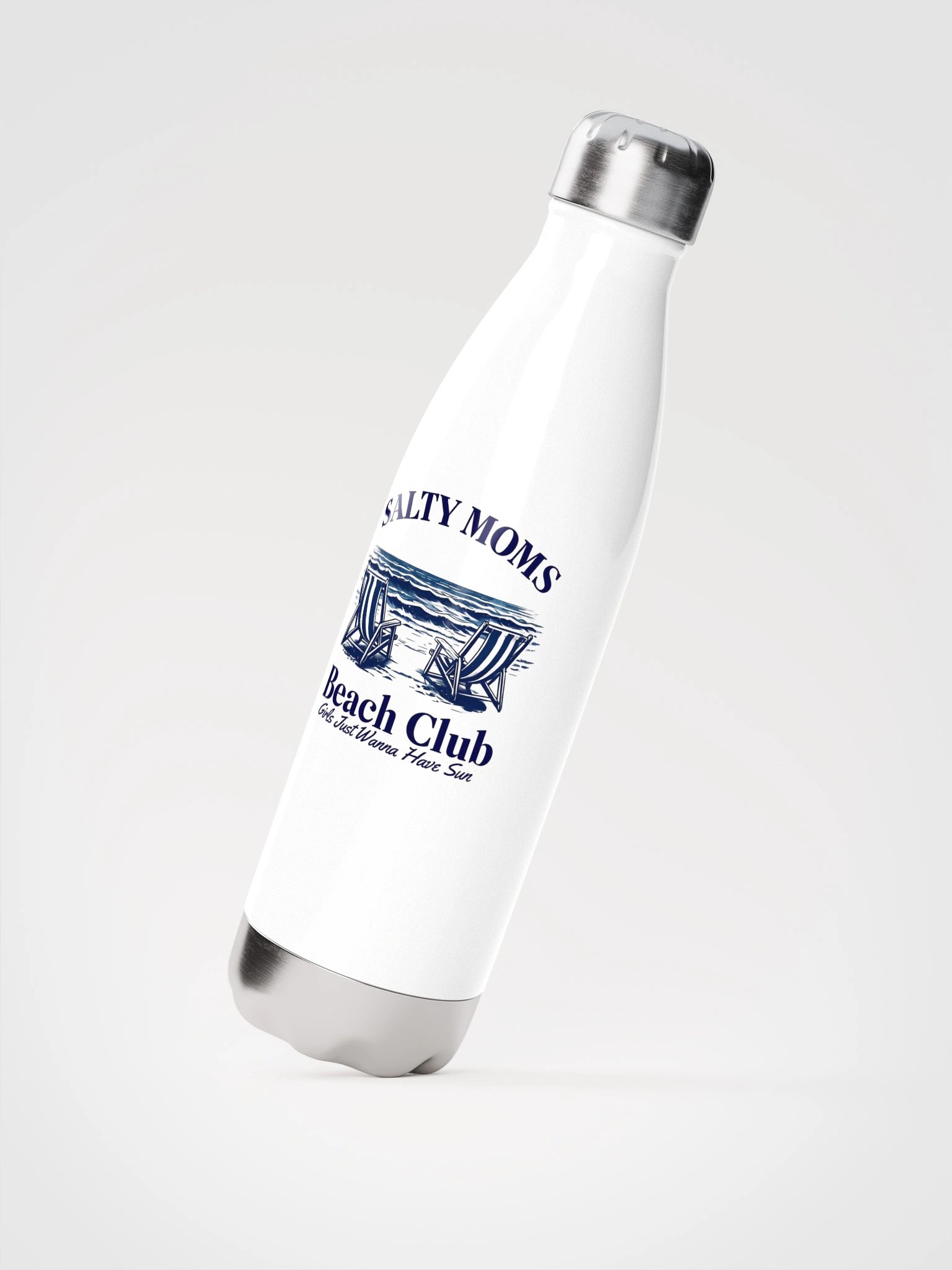 SALTY MOMS Beach Club Stainless Steel Water Bottle product image (2)