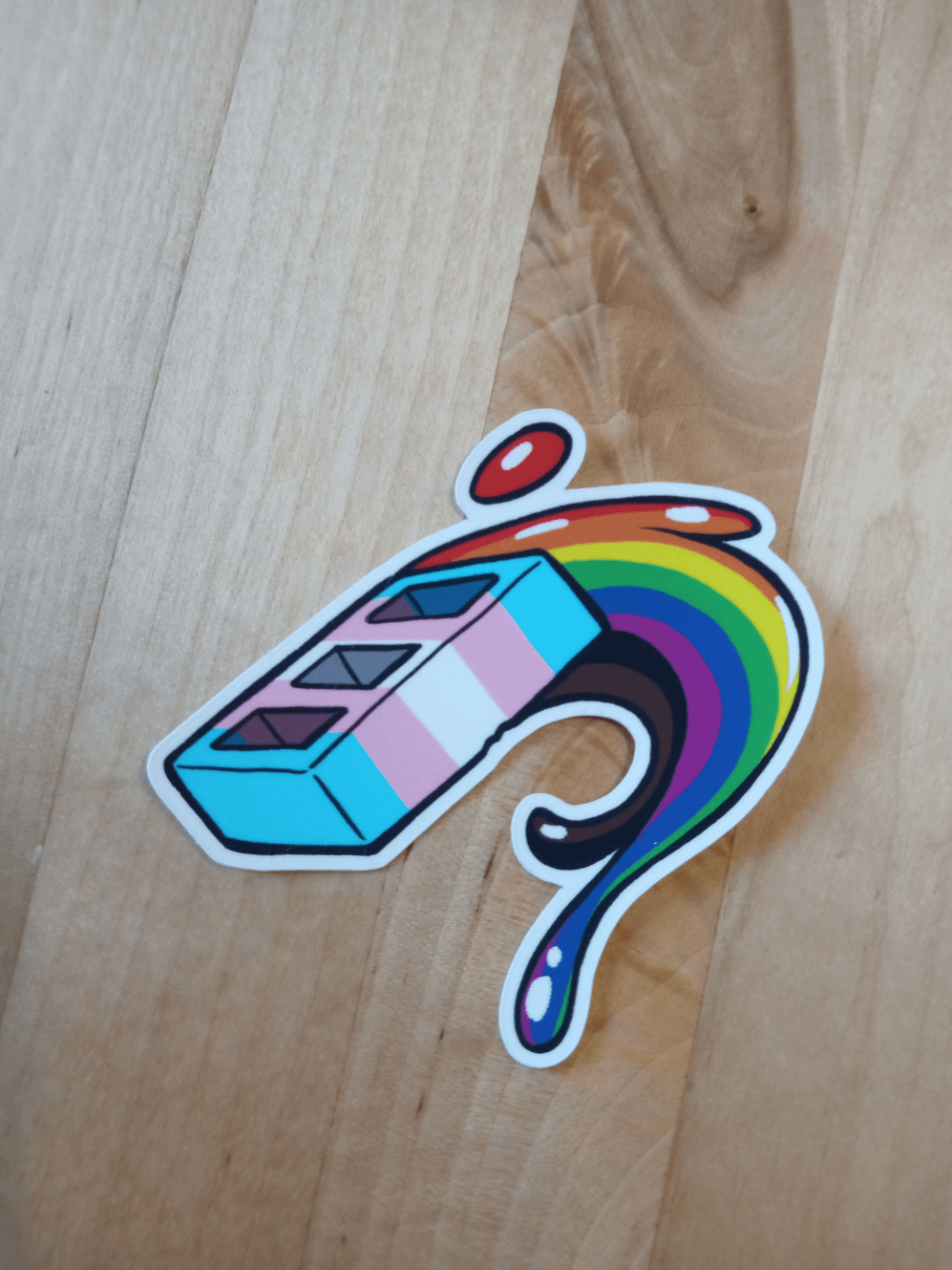 Trans Brick Sticker product image (1)