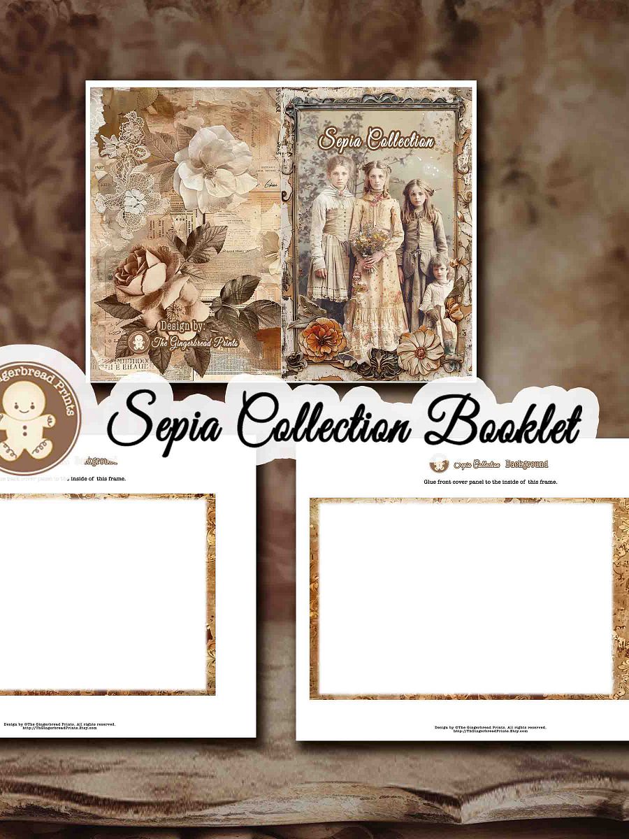 100+ Sepia images booklet digital download product image (7)