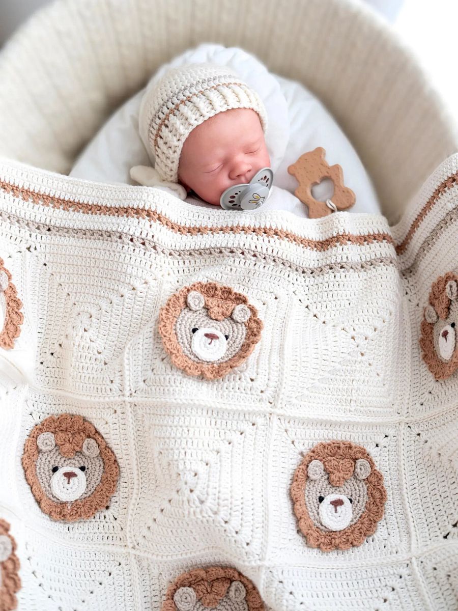 Crochet Pattern: Lion Baby Blanket product image (5)