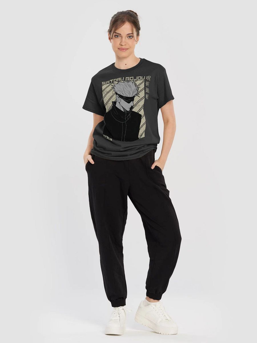 Jujutsu Kaisen Satoru Gojo Monochrome Style T-Shirt – Gildan Heavyweight product image (2)