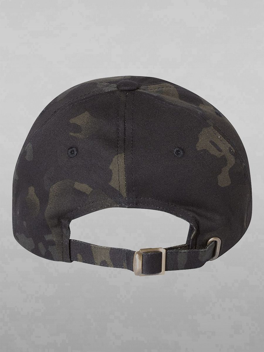 EMOTIONALLY EXHAUSTED DAD HAT - BLACK CAMO product image (3)