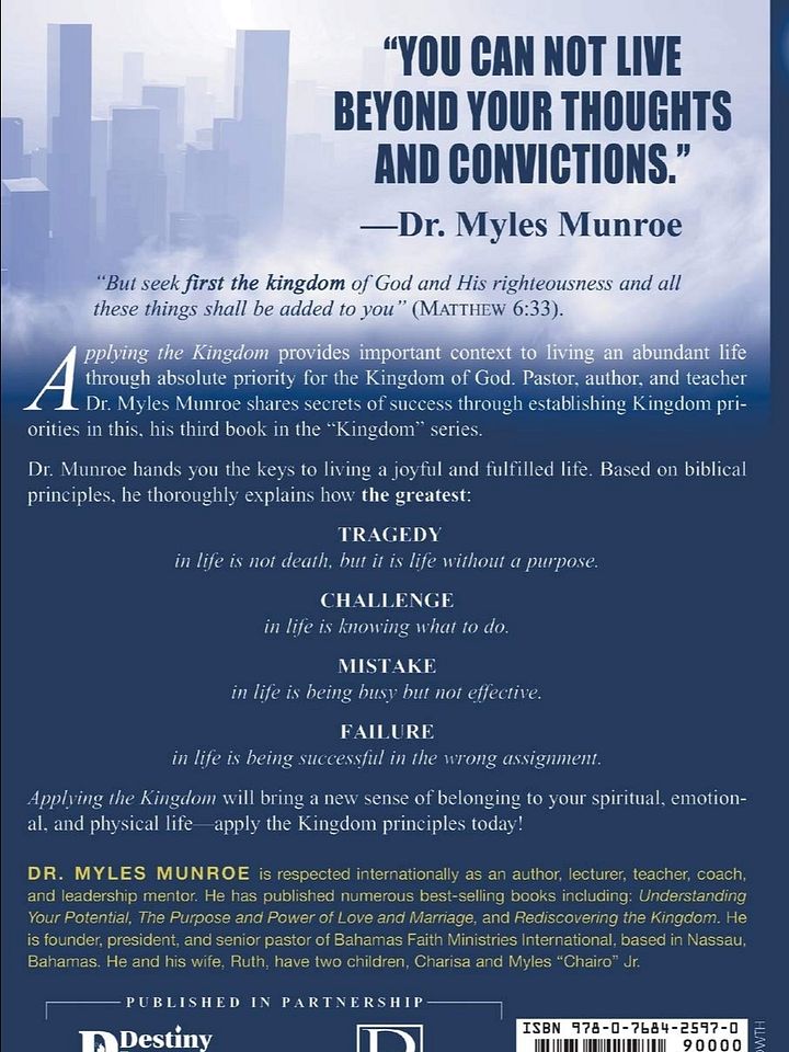 Applying the Kingdom: Rediscovering the Priority of God for Mankind product image (2)