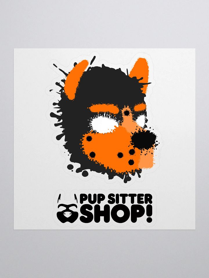 Pup Splatter Sticker - Orange product image (1)
