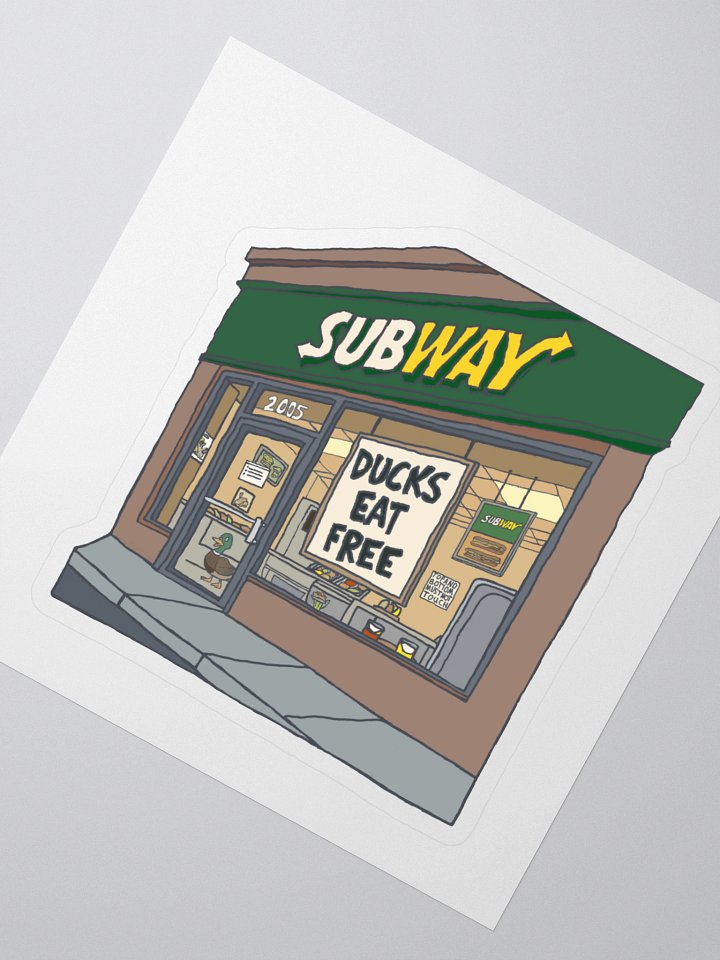 Ducks Eat Free Sticker product image (2)