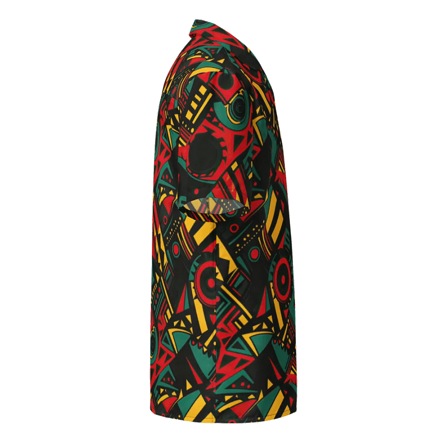 Heritage Breeze: African Black History Month Button-Down Shirt product image (5)
