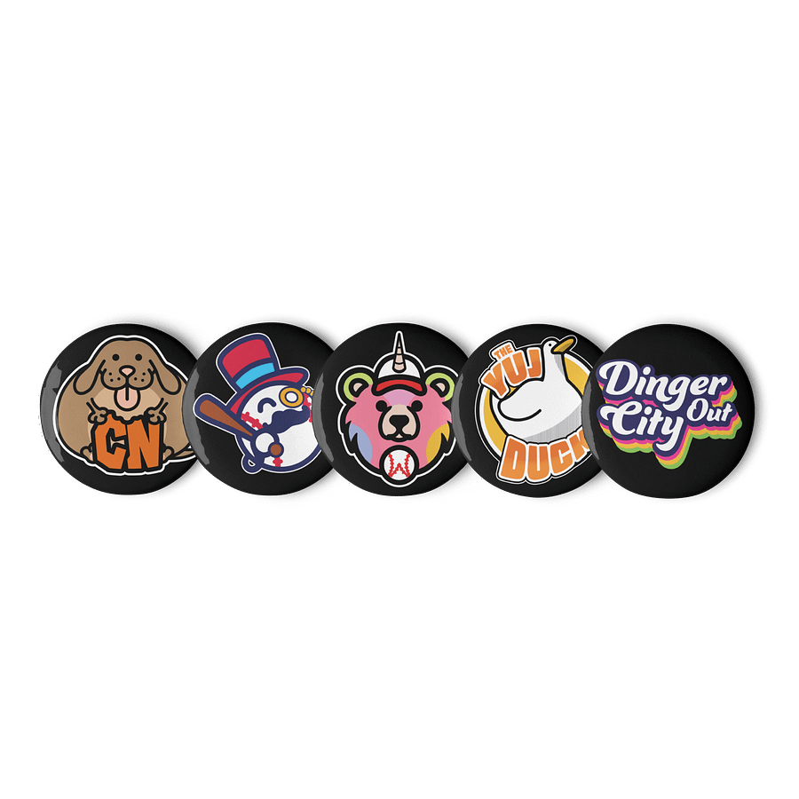 Set of 5 Logo Buttons 2 product image (1)