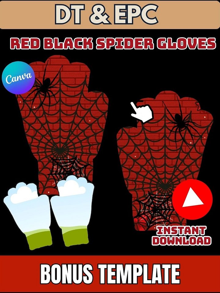 VIP Members - 30 Plus DT and EPC Crafters Holiday Sublimation Glove Templates product image (2)