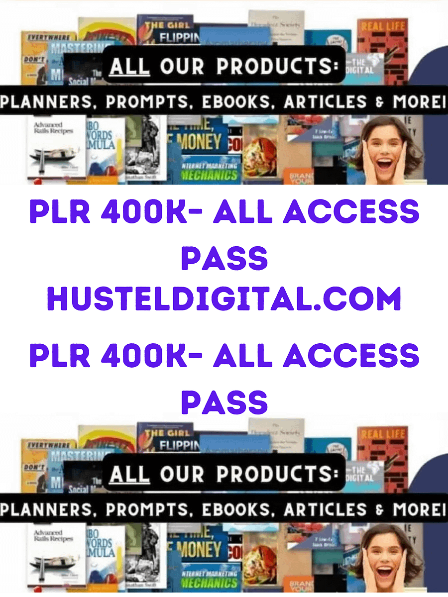 PLR 400k– ALL ACCESS PASS product image (1)