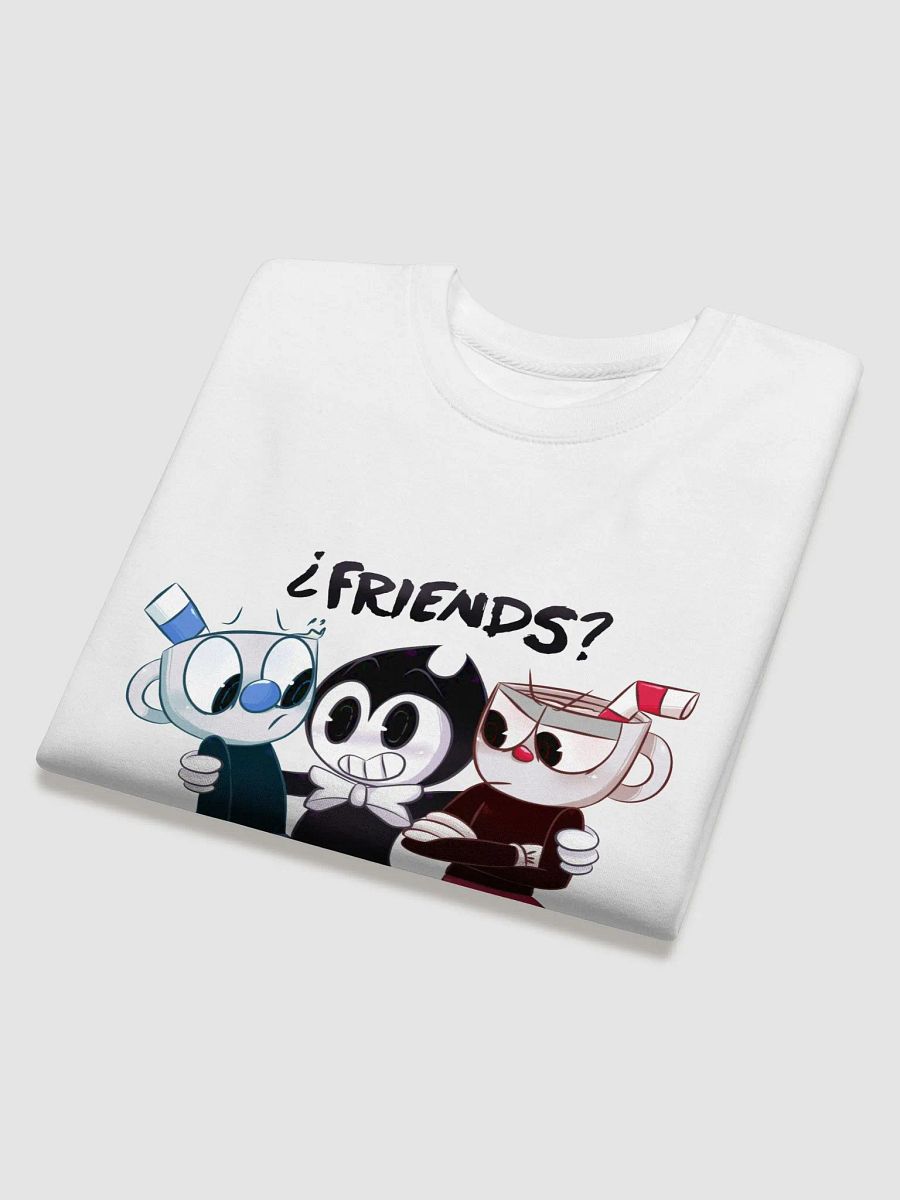 Indie Gamer T-Shirt "¿Friends?" (Cuphead x Bendy) product image (4)
