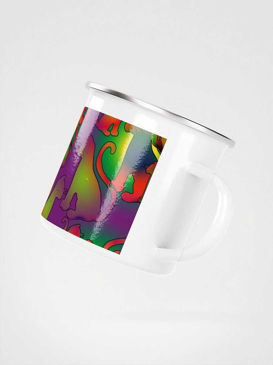 Abstract Cats Enamel Mug product image (3)