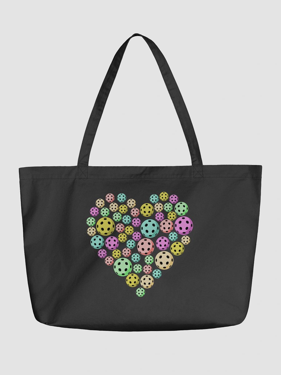 Heart Pickleball Colored Eco-Friendly Tote Bag product image (2)