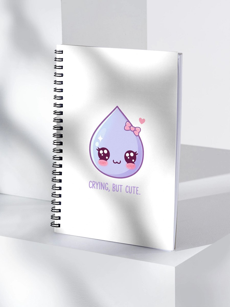 Crying, But Cute – Spiral Notebook product image (4)