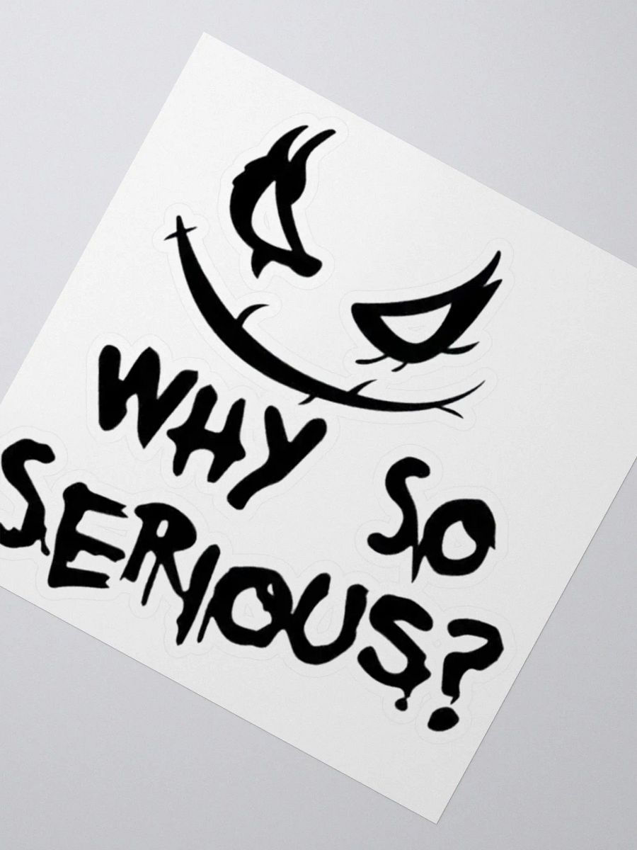 Sticker Why So Serious? product image (2)