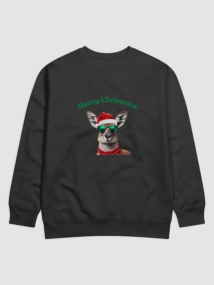 Festive Kangaroo Merry Christmas Sweatshirt - Green product image (1)