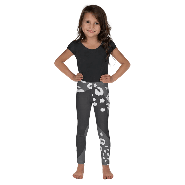 Grey Flowing Jungle Kids Leggings product image (1)
