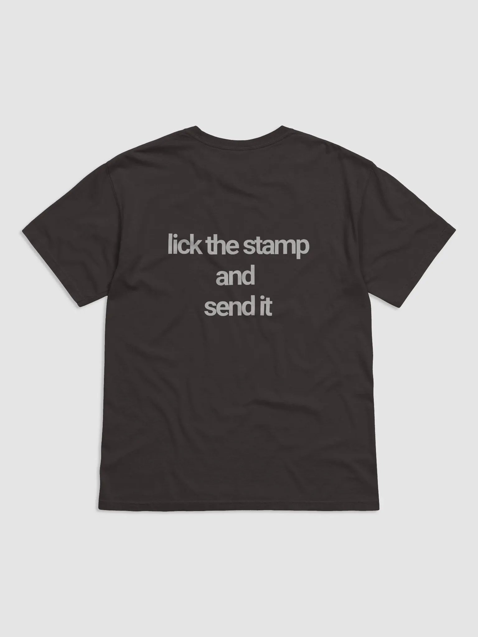 lick the stamp and send it t-shirt - 100% cotton product image (4)