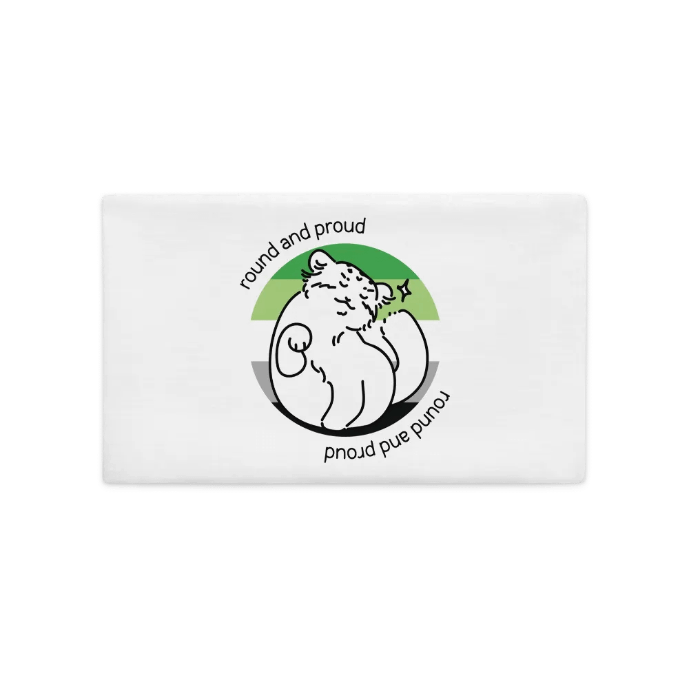 Round and Proud Manul Aromantic Version - Pillow Case product image (2)